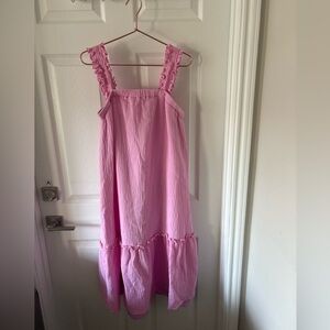 VD Lounge ( Victoria Dunn) Pink Textured Sundress Size S